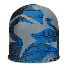 Load image into Gallery viewer, ROYALTY SPORT GATOR PRINT DET. LIONS Beanie