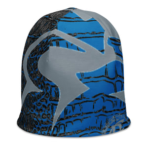ROYALTY SPORT GATOR PRINT DET. LIONS Beanie