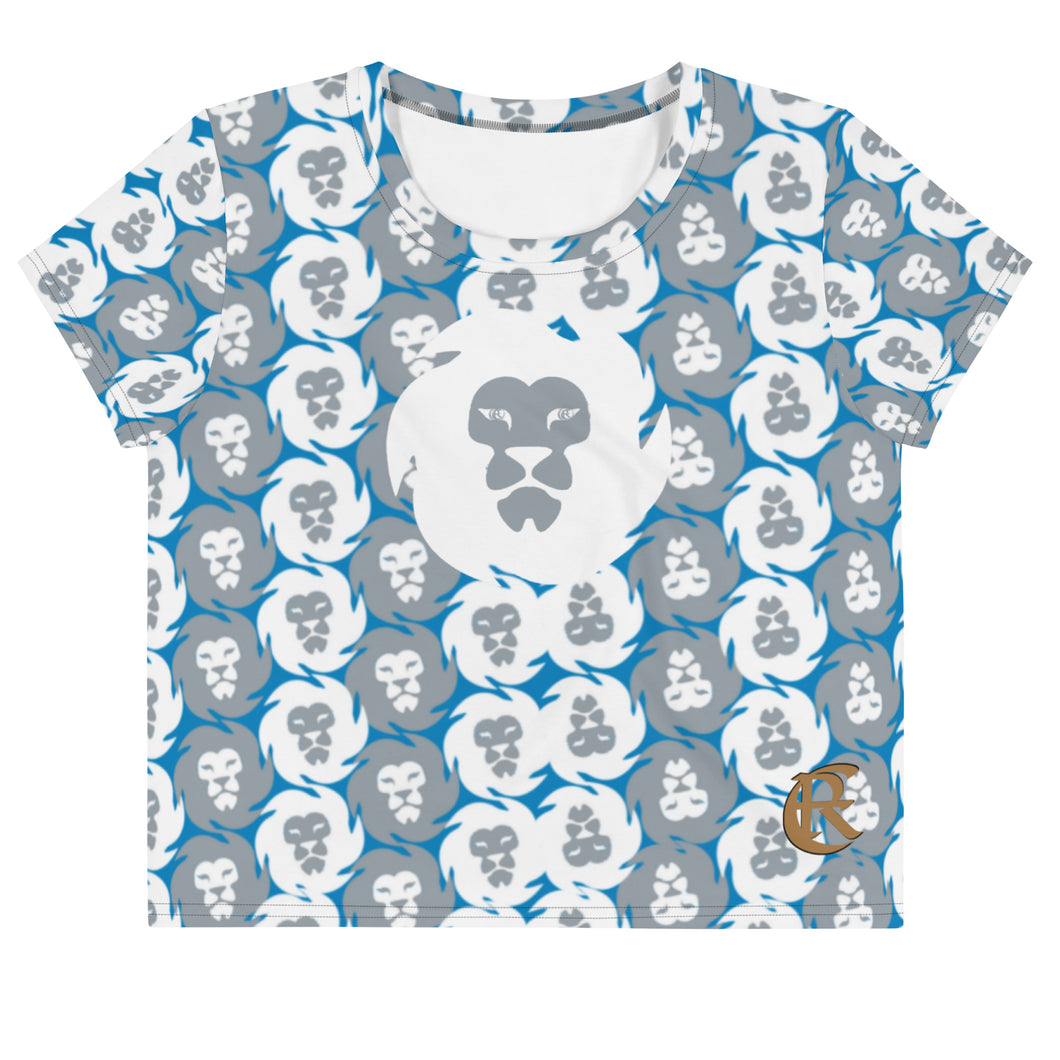 ROYALTY SPORT DETROIT LIONS Crop Tee