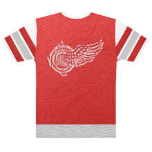 Load image into Gallery viewer, ROYALTY SPORT RED WINGS LEATHER PRINT Men&#39;s t-shirt