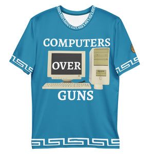 COMPUTERS OVER GUNS Men's t-shirt