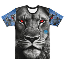 Load image into Gallery viewer, ROYALTY SPORT GATOR PRINT DET. LIONS RED EYES Men&#39;s t-shirt