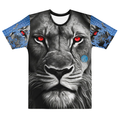 ROYALTY SPORT GATOR PRINT DET. LIONS RED EYES Men's t-shirt