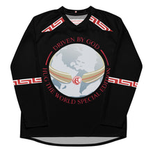 Load image into Gallery viewer, HUG THE WORLD SPECIAL EDITION COLLECTION hockey fan jersey