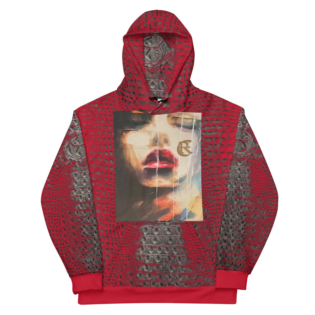 ARTIST DISTRICT GATOR PRINT FACE Hoodie