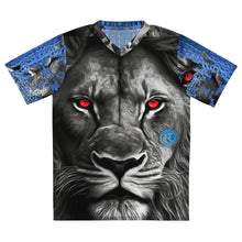 Load image into Gallery viewer, ROYALTY SPORT GATOR PRINT DET. LIONS RED EYES sports jersey