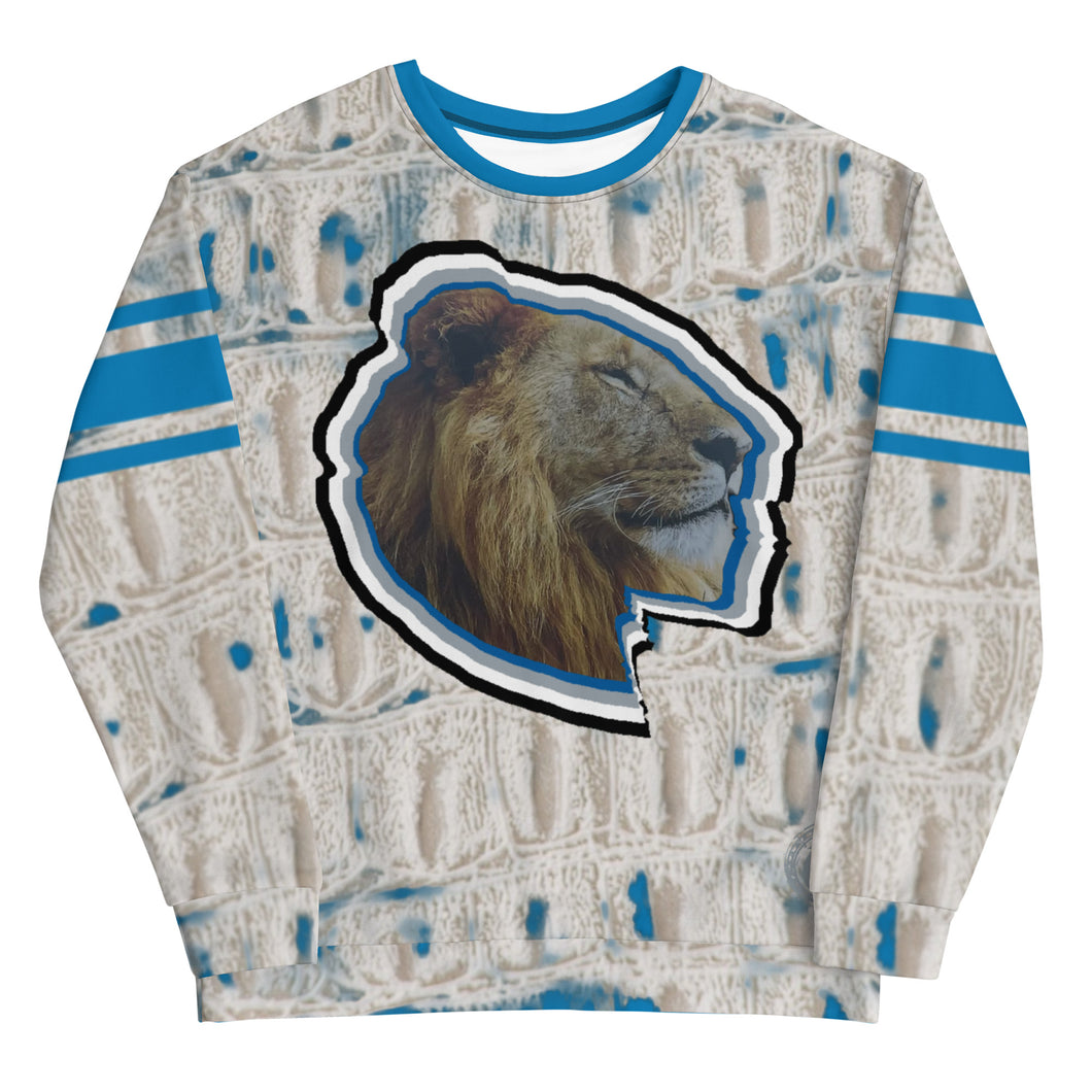 ROYALTY SPORT GATOR PRINT DET. LIONS Sweatshirt