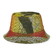 Load image into Gallery viewer, ARTIST DISTRICT GATOR PRINT Reversible bucket hat
