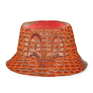 ARTIST DISTRICT GATOR PRINT Reversible bucket hat