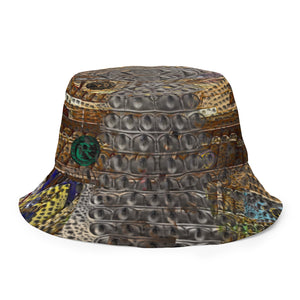 ARTIST DISTRICT GATOR PRINT Reversible bucket hat