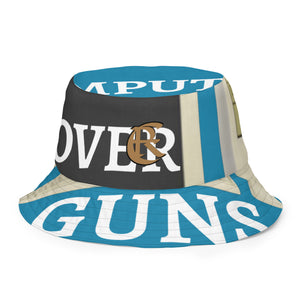 COMPUTERS OVER GUNS Reversible bucket hat