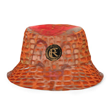 Load image into Gallery viewer, ARTIST DISTRICT GATOR PRINT Reversible bucket hat