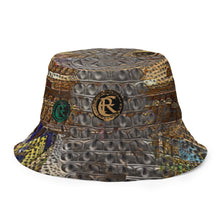 Load image into Gallery viewer, ARTIST DISTRICT GATOR PRINT Reversible bucket hat