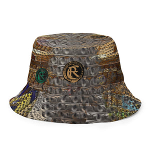 ARTIST DISTRICT GATOR PRINT Reversible bucket hat