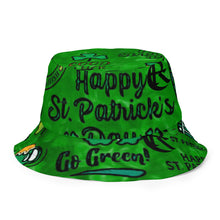 Load image into Gallery viewer, ST. PATTY Reversible bucket hat