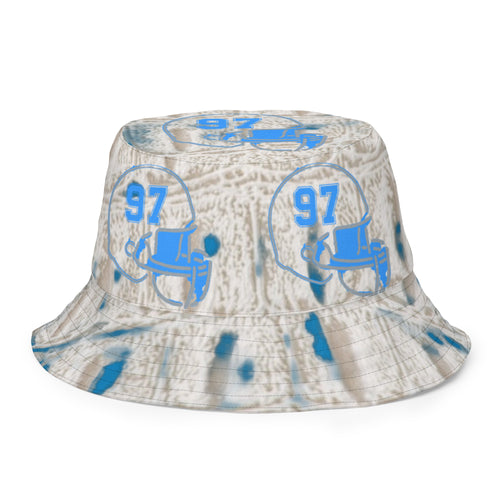 ROYALTY SPORT GATOR PRINT DET. LIONS 97 Reversible bucket hat