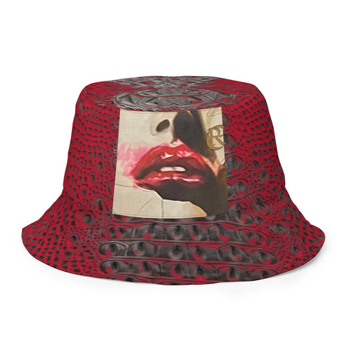 ARTIST DISTRICT GATOR PRINT FACE Reversible bucket hat