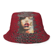 Load image into Gallery viewer, ARTIST DISTRICT GATOR PRINT FACE Reversible bucket hat