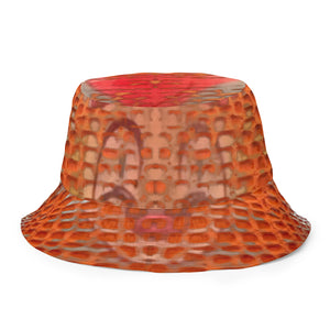 ARTIST DISTRICT GATOR PRINT Reversible bucket hat