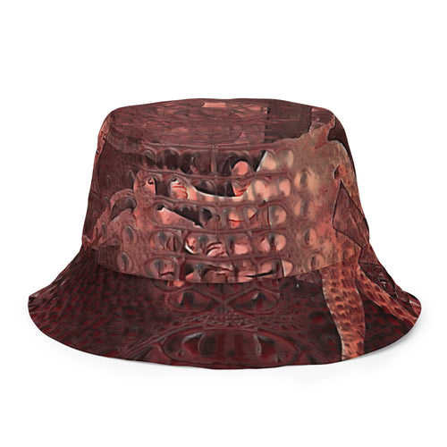 ARTIST DISTRICT GATOR PRINT Reversible bucket hat