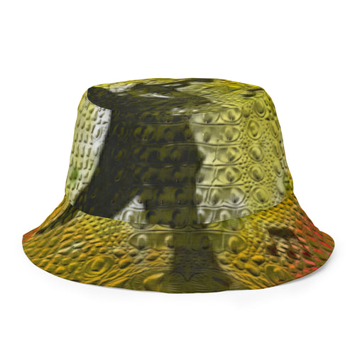 ARTIST DISTRICT GATOR PRINT Reversible bucket hat