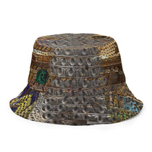 Load image into Gallery viewer, ARTIST DISTRICT GATOR PRINT Reversible bucket hat