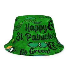 Load image into Gallery viewer, ST. PATTY Reversible bucket hat