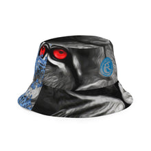 Load image into Gallery viewer, ROYALTY SPORT GATOR PRINT DET. LIONS RED EYES Reversible bucket hat