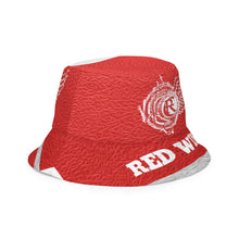 Load image into Gallery viewer, ROYALTY SPORT RED WINGS LEATHER PRINT Reversible bucket hat