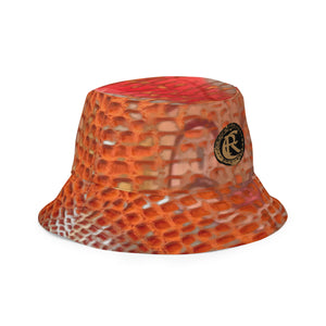 ARTIST DISTRICT GATOR PRINT Reversible bucket hat