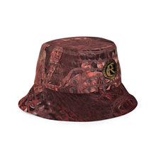 Load image into Gallery viewer, ARTIST DISTRICT GATOR PRINT Reversible bucket hat