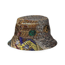 Load image into Gallery viewer, ARTIST DISTRICT GATOR PRINT Reversible bucket hat