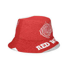 Load image into Gallery viewer, ROYALTY SPORT RED WINGS LEATHER PRINT Reversible bucket hat