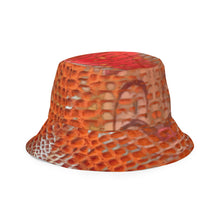 Load image into Gallery viewer, ARTIST DISTRICT GATOR PRINT Reversible bucket hat