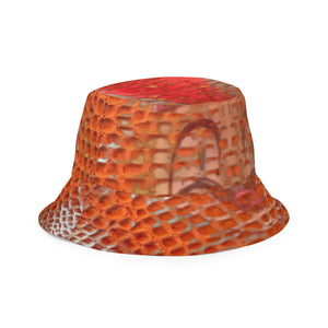 ARTIST DISTRICT GATOR PRINT Reversible bucket hat