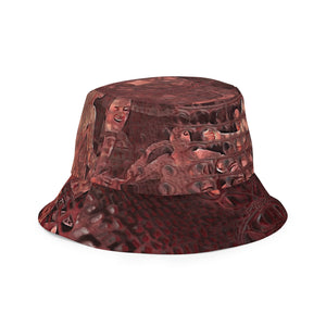 ARTIST DISTRICT GATOR PRINT Reversible bucket hat