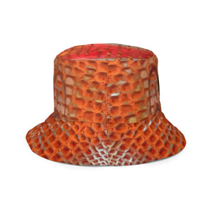 ARTIST DISTRICT GATOR PRINT Reversible bucket hat