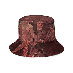 ARTIST DISTRICT GATOR PRINT Reversible bucket hat