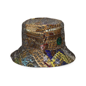 ARTIST DISTRICT GATOR PRINT Reversible bucket hat