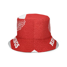 Load image into Gallery viewer, ROYALTY SPORT RED WINGS LEATHER PRINT Reversible bucket hat