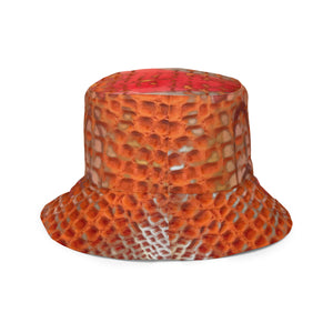 ARTIST DISTRICT GATOR PRINT Reversible bucket hat