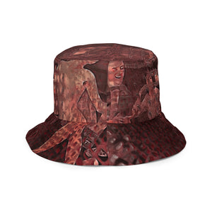 ARTIST DISTRICT GATOR PRINT Reversible bucket hat