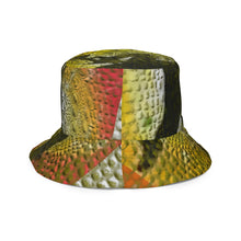 Load image into Gallery viewer, ARTIST DISTRICT GATOR PRINT Reversible bucket hat