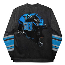 Load image into Gallery viewer, ROYALTY SPORT P. SEWELL LEATHER PRINT Bomber Jacket