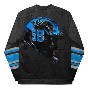 ROYALTY SPORT P. SEWELL LEATHER PRINT Bomber Jacket
