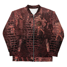 Load image into Gallery viewer, ARTIST DISTRICT GATOR PRINT Bomber Jacket