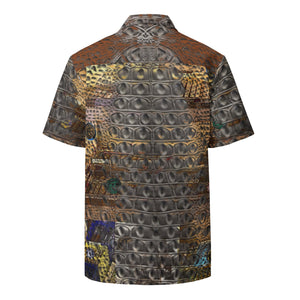 ARTIST DISTRICT GATOR PRINT button shirt