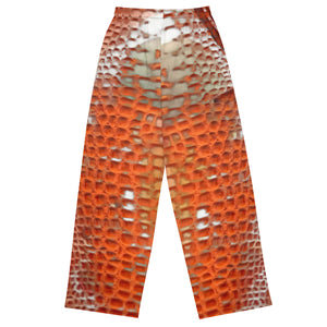 ARTIST DISTRICT GATOR PRINT wide-leg pants