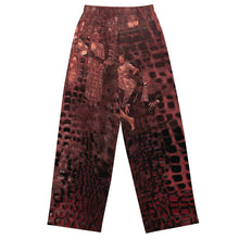 Load image into Gallery viewer, ARTIST DISTRICT GATOR PRINT wide-leg pants