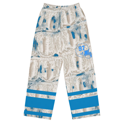 ROYALTY SPORT GATOR DET. LIONS wide-leg pants